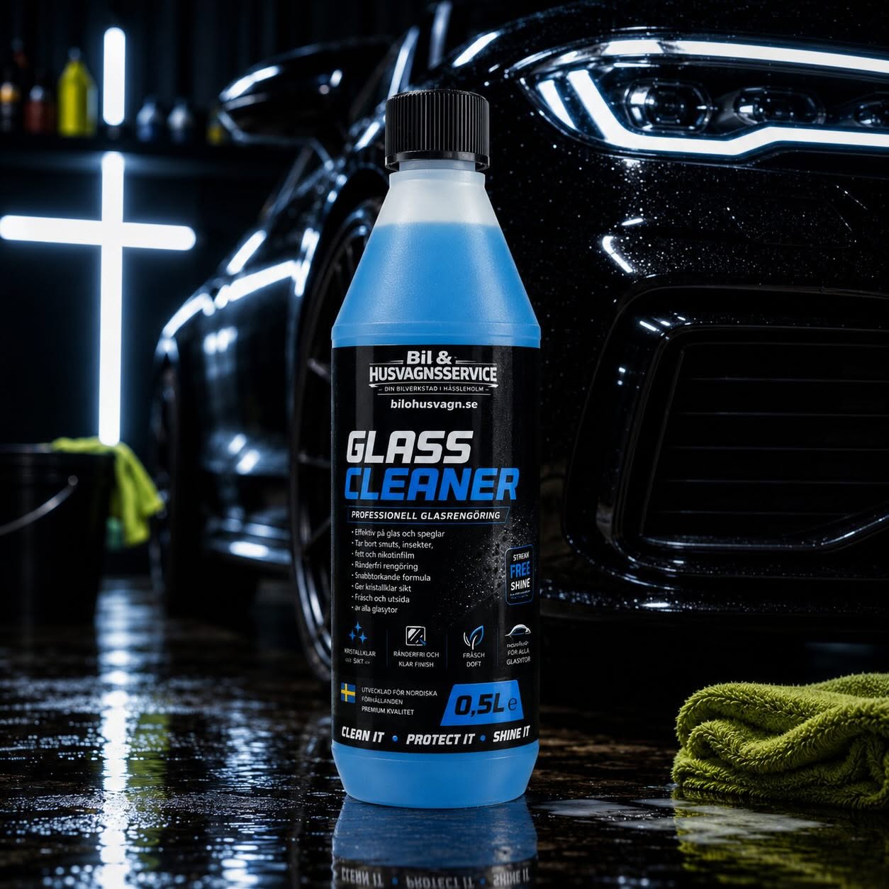Glass Cleaner 500 ml – Professionell Glasrengöring